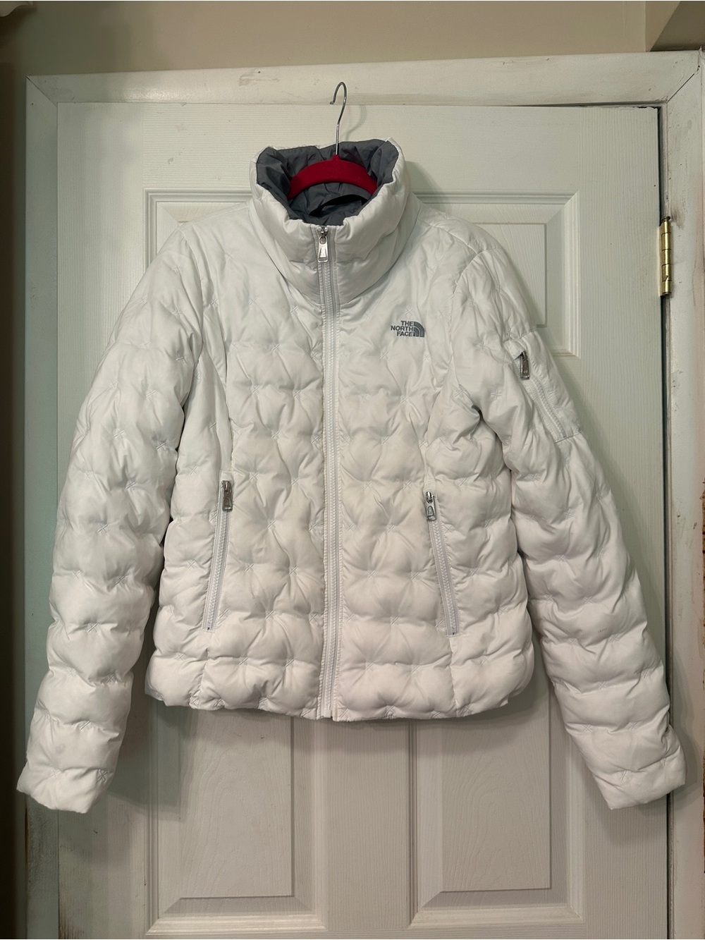 The North Face Women's White Quilted Puffer Jacket